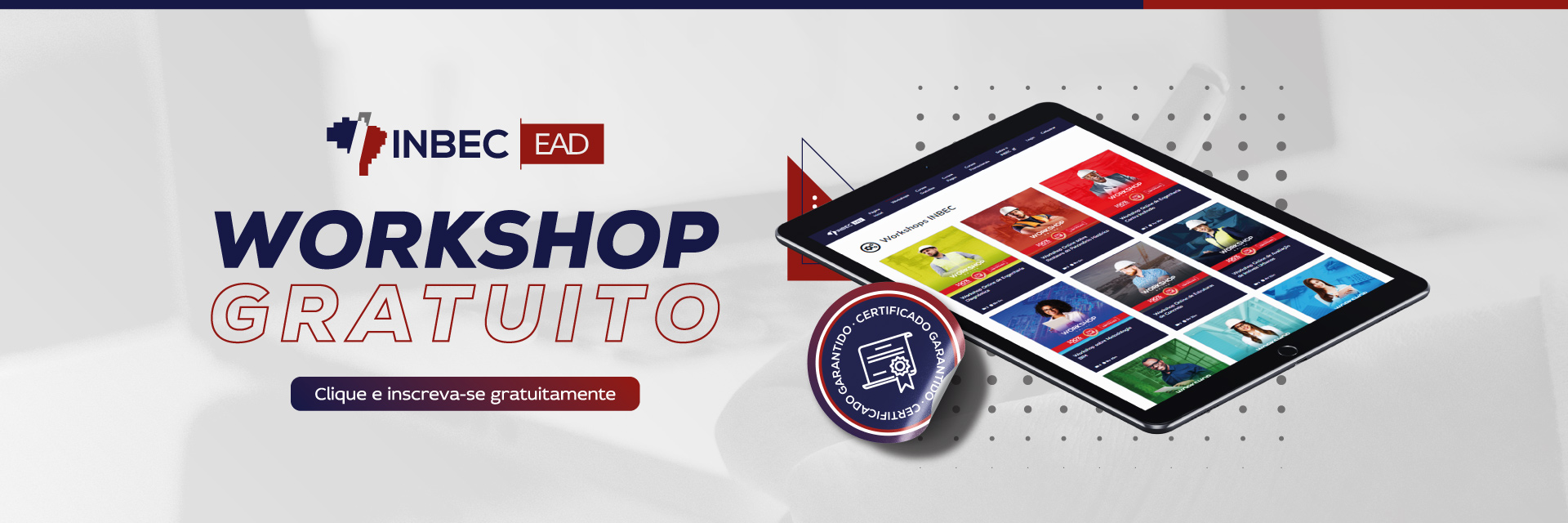 Workshops gratuitos com certificado