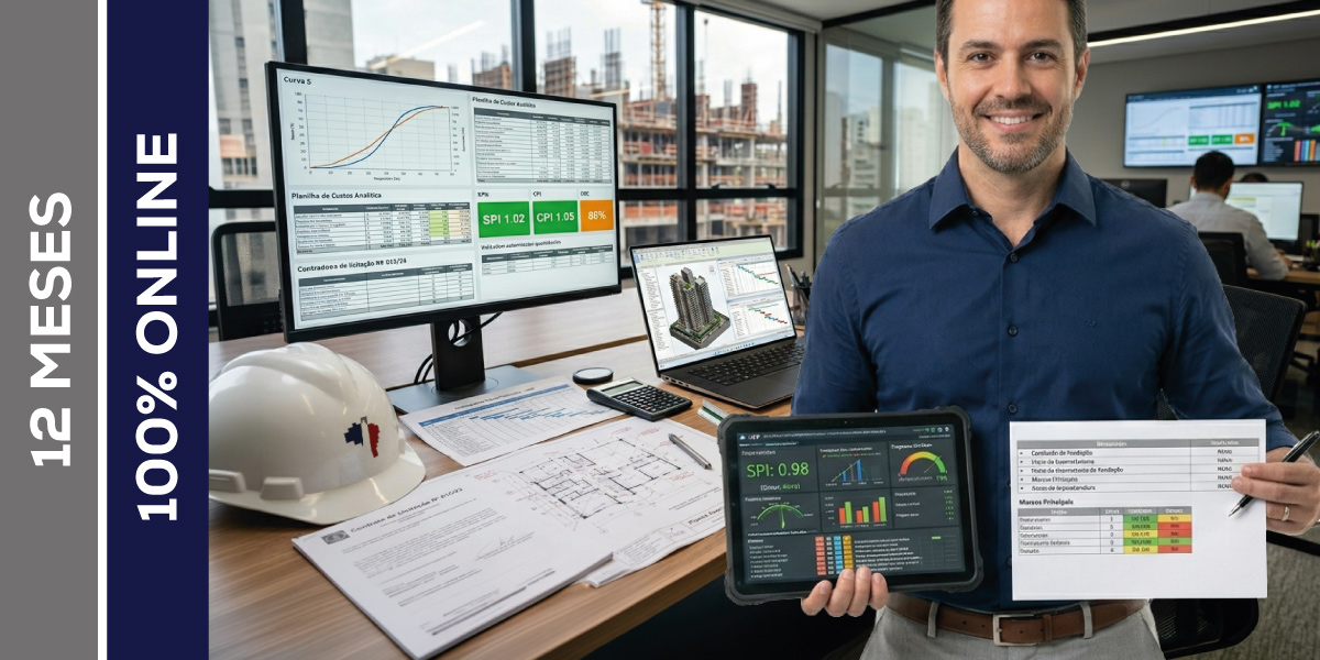 PÓS-GRADUAÇÃO - ESPECIALIZAÇÃO EM ORÇAMENTO EXECUTIVO, PLANEJAMENTO E LICITAÇÕES NA CONSTRUÇÃO CIVIL COM BIM E IA - ONLINE