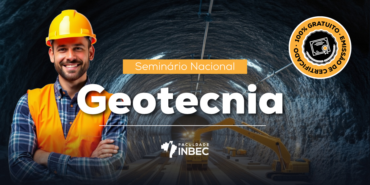 Ilustração do evento "Seminário Nacional de Geotecnia | Evento Online"