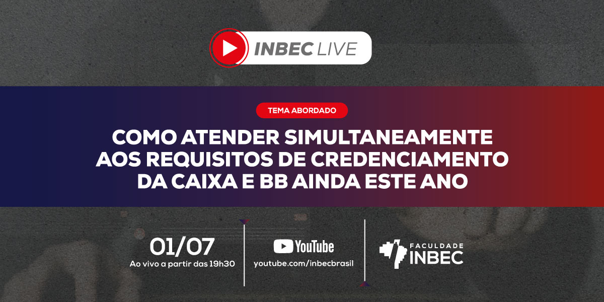 Ilustração do evento "Como atender simultaneamente aos requisitos de credenciamento da Caixa e BB ainda este ano"