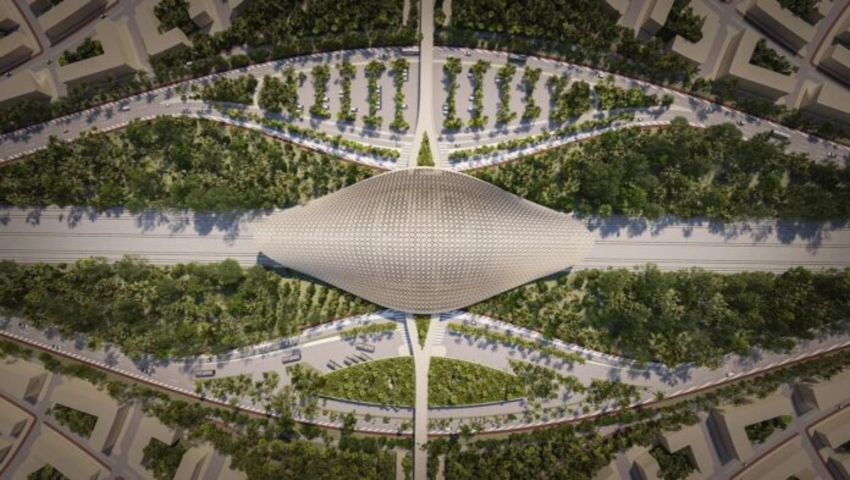 Arquitetura maia inspira projeto de estação de trem no México